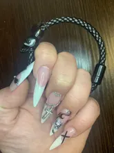 Moda Simple Piedras naturales Cuentas Pulsera de cuero tejida hecha a mano Hombres Hoja de metal Cruz Cráneo Imán Hebilla Pulseras Brazaletes Joyería Regalos Accesorios Venta al por mayor Dropshipping