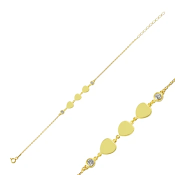 KUTAYDAN 925 Sterling Silver Zircon Heart Bracelet
KUTAYDAN 925 Sterling Silver Zircon Heart Bracelet