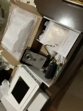 Sistema de videoportero con cable para el hogar, sistema de intercomunicador con vídeo, kit de cámara y monitor para timbre, seguridad del hogar