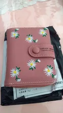 Billeteras de cuero bordado pequeño para mujer, bolso de mano femenino, con tarjetero, billetera con Clip para billetes, 2021