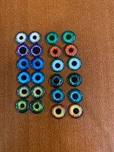 24 unids/lote 14mm Blyth muñeca ojos de Chips de vidrio delgado pupila ojo DIY accesorios BT109
