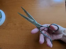 Tijeras grandes para cabello de 7,0 pulgadas, Japón, 440C, corte profesional de peluquería, salón de barbería, Tijeras de adelgazamiento, A0128G