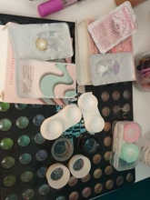 1 par (2 uds.) de lentes de colores para ojos, azul, marrón, 1 año de uso, púrpura, para lentes de contacto de ojos con Color