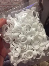 Gorros desechables con Microblading para maquillaje permanente, anillo rosa para tatuaje, taza para tinta, accesorios para tatuaje, 100 Uds., S/M/L