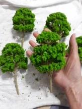 15cm modelo árbol bosque plantas haciendo accesorios HO escala tren ferrocarril paisaje Diorama o disposición, paquete de 5