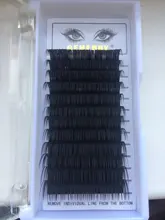 Extensiones de pestañas individuales, 25mm, suaves, naturales, clásicas, de visón de imitación, hechas a mano, de seda de visón coreano, suministros de pestañas