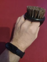 Cepillo de afeitar de piel de jabalí salvaje para hombre, utensilio de limpieza Facial para barbería, herramienta de afeitar con mango