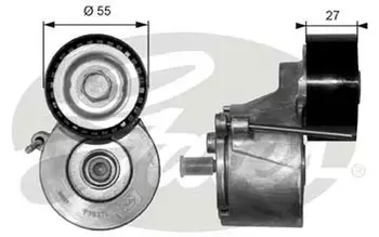 GATES Tensioner Pulley, v-ribbed belt for PEUGEOT 206 CITROEN XSARA FORD FIESTA
GATES Tensioner Pulley, v-ribbed belt for PEUGEOT 206 CITROEN XSARA FORD FIESTA
