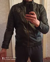 Chaqueta de cuero para hombre, motociclista para abrigo de otoño e invierno, estilo hip hop, TJWLKJ