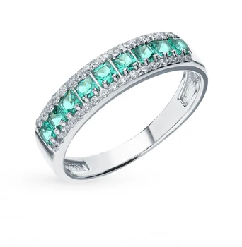 Silver ring with cubic zirconia and Emerald sunlight sample 925
Silver ring with cubic zirconia and Emerald sunlight sample 925