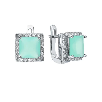 Silver earrings with sitals and cubic zirconium sunlight sample 925 test
Silver earrings with sitals and cubic zirconium sunlight sample 925 test