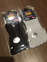 Calcetines de Invierno 1 pares 38-43 de los hombres al aire libre \ transpirable de algodón dedo del pie calcetines de deporte ciclismo correr 5 dedo del pie zapatillas calcetín