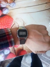 Relojes electrónicos deportivos para hombre, pulsera Digital cuadrada clásica multifunción de aleación