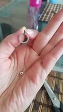 LByzHan-pendientes de tuerca redondos geométricos para mujer, de Plata de Ley 925, con diamantes de imitación de cristal, joyería bonita