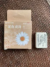 46 unids/pack lindo poesía de flores caja DIY Dariy decoración Scrapbooking pegatinas washi planificador pegatinas