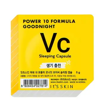 Night mask-capsule it's skin power 10 formula Goodnight VC sleeping capsule 
Night mask-capsule it's skin power 10 formula Goodnight VC sleeping capsule