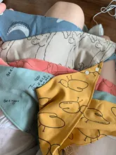 Babero de algodón suave para bebé, Baberos triangulares bonitos, bufanda cómoda, babero para dentición, toalla de Saliva para recién nacido, 5 uds.