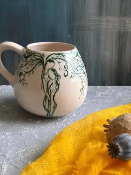 Custom Made Green Love Tree Coffee Mug 
Custom Made Green Love Tree Coffee Mug