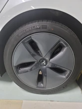 Tesla modelo 3 X S X de centro de la rueda tapas de cubierta de cubo tapa de tornillo Kit de neumáticos de accesorios de modificación de emblema de coche insignia