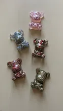 Moldes UV de silicona con forma de pata de oso para joyería, 1 pieza, DIY