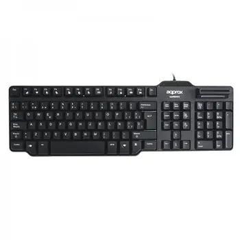 Keyboard with Reader approx! APPKBDNIV2 Card Reader Black
Keyboard with Reader approx! APPKBDNIV2 Card Reader Black
