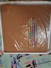 Tablero de corcho 30*30cm de palo de 12 x 12 de una pieza de la pared pegatinas de corcho boletín Memo Junta fotos mensaje juntas Bacheca Sughero