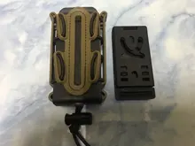 Funda para pistola Molle Mag, bolsa para revista militar, de 9mm Fastmag, con Clip para cinturón y funda suave Molle, bolsa de plástico
