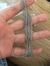 Cadena de joyería de Metal para manualidades, collar, pendientes, accesorios, 2,5, 3,5, 4,5mm, 1 m/lote