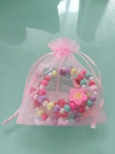 Suéter con dibujos de animales y flores de madera para niños, collar, pulsera, regalos para niñas, joyería para regalo de fiesta de cumpleaños