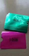 Lector de bloqueo de tarjetas de crédito, portatarjetas con protección de aluminio y Metal, de colores, Anti Rfid, 10 Uds.