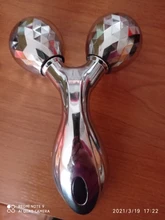 Rodillo masajeador 3D para piernas, Abdomen, cuello, glúteos, masaje Facial, rodillo de Estiramiento Facial giratorio 360, herramientas de cuidado de la piel, adelgazamiento corporal