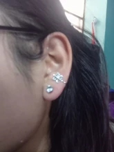 Pendientes de Clip de copos de nieve de estilo coreano para mujer, pendientes sin Piercing de cristal, joyería de moda 2020, pendiente sin orificio de oreja