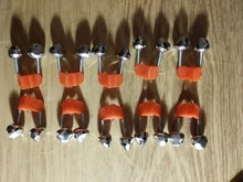 10 unids/lote mordedura alarmas pesca rod campanas de abrazadera de barra protector de esquina de las campanas de pesca accesorio ABS aire libre YJ-231 de Metal