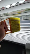 Cepillo de limpieza de ventanas, limpiador de polvo de aire acondicionado con cuchilla veneciana lavable, útil, microfibra