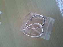 AGLOVER 41MM de Plata de Ley 925 Plata Lisa círculo pendientes de aro grande para las mujeres dama del encanto de la moda de alta calidad de regalo de la joyería de la boda