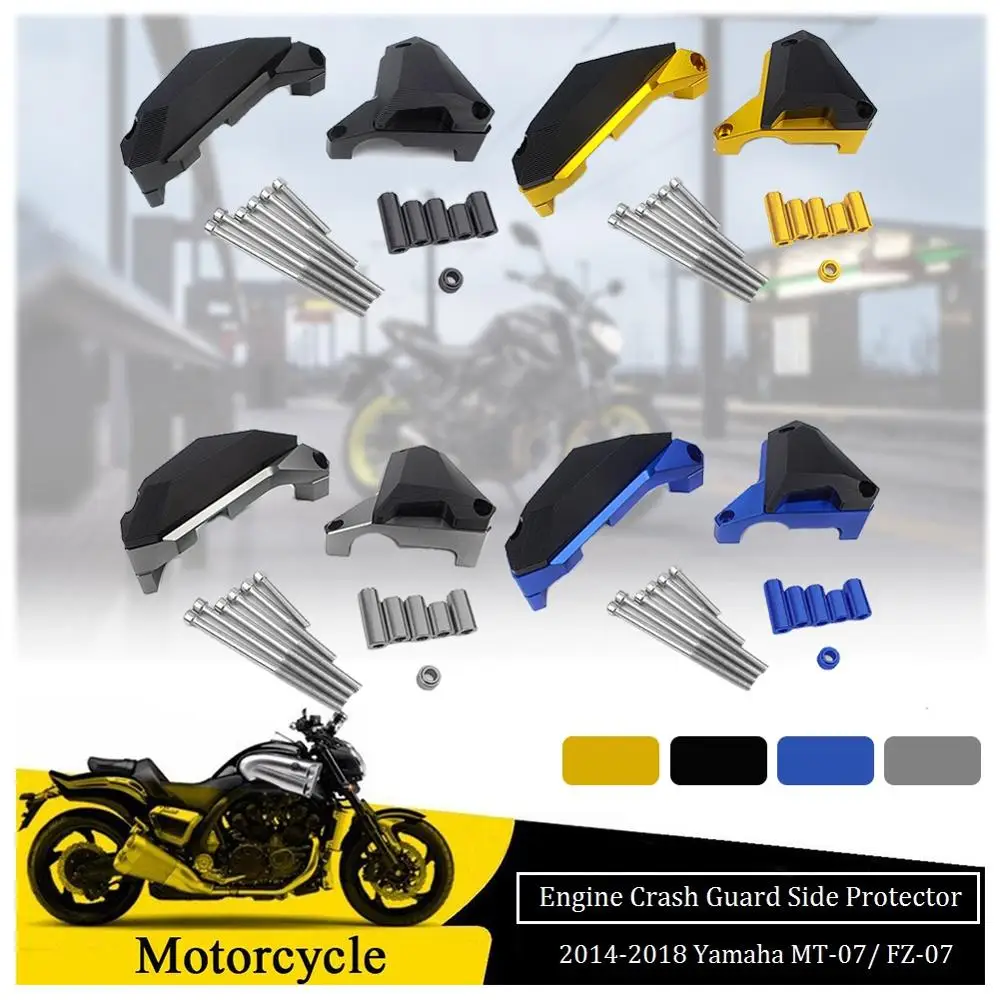 CNC Motorcycle Engine Guard Cover Crash Sliders Protector Pad for Yamaha MT FZ 07 FZ07 MT07 FZ-07 MT-07 2018 2017 2016 2015 2014
CNC Motorcycle Engine Guard Cover Crash Sliders Protector Pad for Yamaha MT FZ 07 FZ07 MT07 FZ-07 MT-07 2018 2017 2016 2015 2014