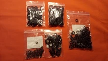 Lote de 50 unidades de anillos de goma, junta tórica negra de sellado NBR OD7/8/9/10/11/12/13/14/15/16/17/18/19/20*2,5mm arandela de juntas de anillo de aceite de sello