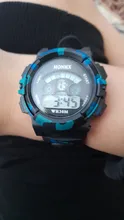 HONHX-relojes digitales multifunción para niños, pulsera electrónica de camuflaje para deportes al aire libre, 20 x