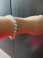 DIEZI-pulsera de cristal romana para mujer, exquisita pulsera de lujo, regalo de boda, cadena de Color oro y plata Rosa coreano, joyería