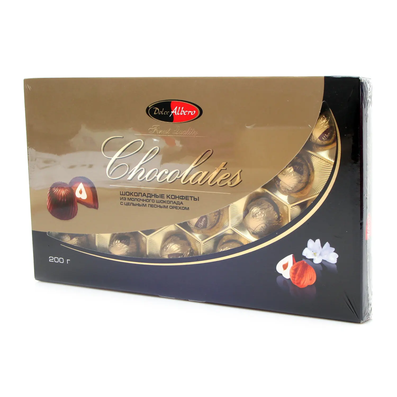 Конфеты шоколадные с цельным лесным орехом ТМ Dolce Alberto (Дольче Альберто) | Продукты