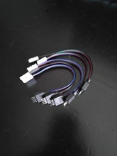 Tira de luces LED RGB, Cable de extensión de 15cm, 4 pines, 5050, 3528, extensión de la tira led, Clip de Cables, venta al por mayor y envío directo, 5 uds.
