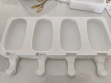 Molde de silicona Magnum para helados de 4 celdas, bandeja de hielo para congelador, fabricante de cubitos de hielo