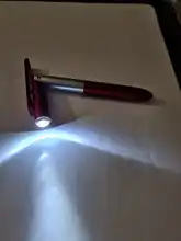 Bolígrafo plegable 4 en 1 para pantalla táctil, mini bolígrafo capacitivo Universal con LED para tableta y teléfono móvil