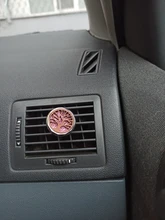 Clip Perfume Locket Essential-Oil Car-Air-Freshener Natural-Wood C011