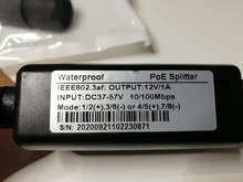 Divisor de PoE Gigabit Micro USB/tipo-c/DC IEEE 802.3af 100/1000Mbps de potencia sobre Ethernet para cámara IP y Raspberry PI