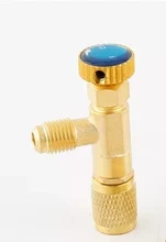 Refrigeration-Tool Safety-Valve-Adapter Charging-Hose-Valves Air-Conditioning R410a R22