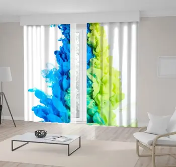 Curtain Ink in Swirling Water Paint Clouds Creative Modern Artwork Lime Green Blue
Curtain Ink in Swirling Water Paint Clouds Creative Modern Artwork Lime Green Blue