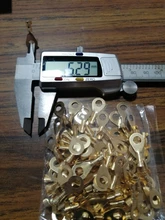 Copper Terminal Connector Lugs Open-Barrel Connerctor-Non-Insulated-Ring Crimp-Cable