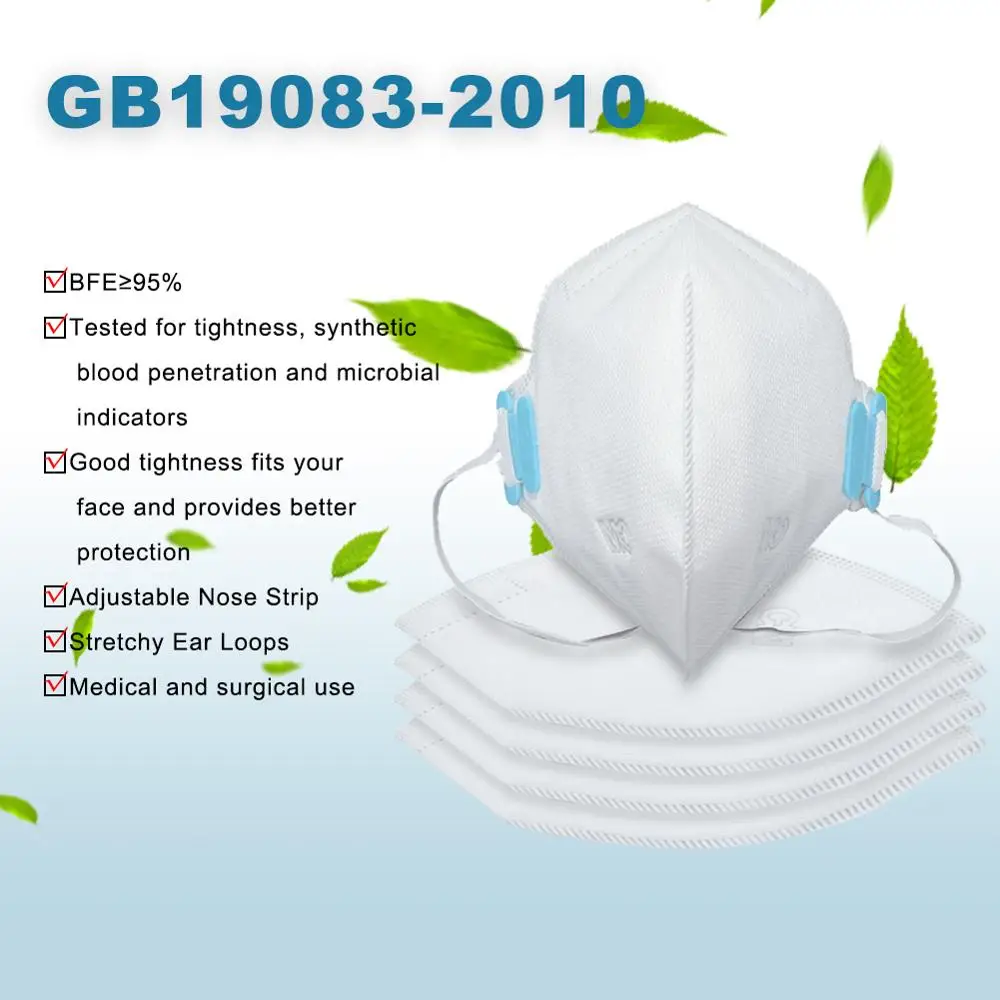 Mask KN95 G19083 Standard Resperater 1Pcs/Pack Disposable Healthy Filter Anti-Dust Protective Mouth Nose Breathable Safety
Mask KN95 G19083 Standard Resperater 1Pcs/Pack Disposable Healthy Filter Anti-Dust Protective Mouth Nose Breathable Safety