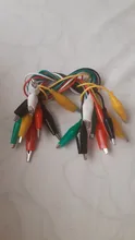 Alligator-Clip Battery Power-Cord Electric-Clamp DIY Small 10pcs Color Sheath 50cm Test-Clamp.28mm35mm45mm